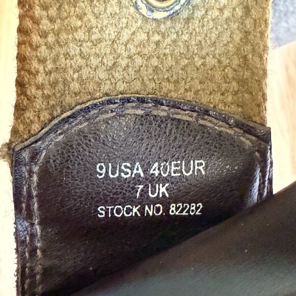 Vintage Womens Harley-Davidson 9 Platform Sandals Open Toe High Heel Olive Green - Picture 13 of 15